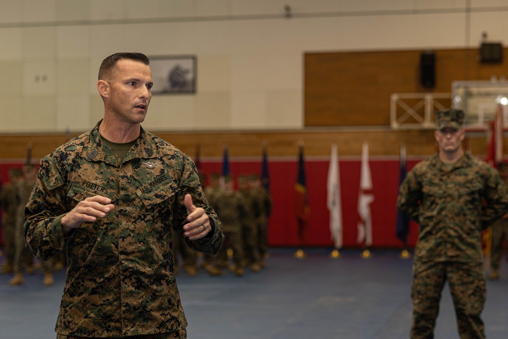 9th Engineer Support Battalion Sgt. Maj. David Potter Relief Ceremony 