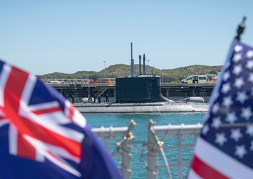 USS Mississippi Arrives at HMAS Stirling Naval Base, Australia