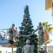 NMCB 11 Seabees put up Naval Base Rota's Christmas Tree