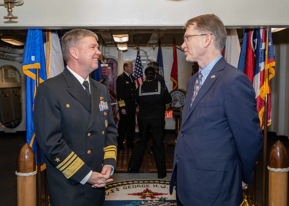 USS George H.W. Bush Reception