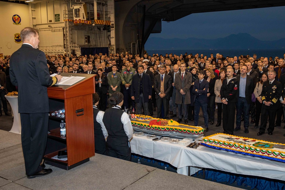 USS George H.W. Bush Reception