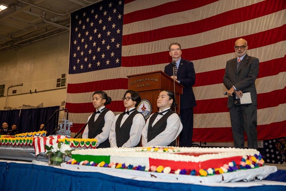 USS George H.W. Bush Reception