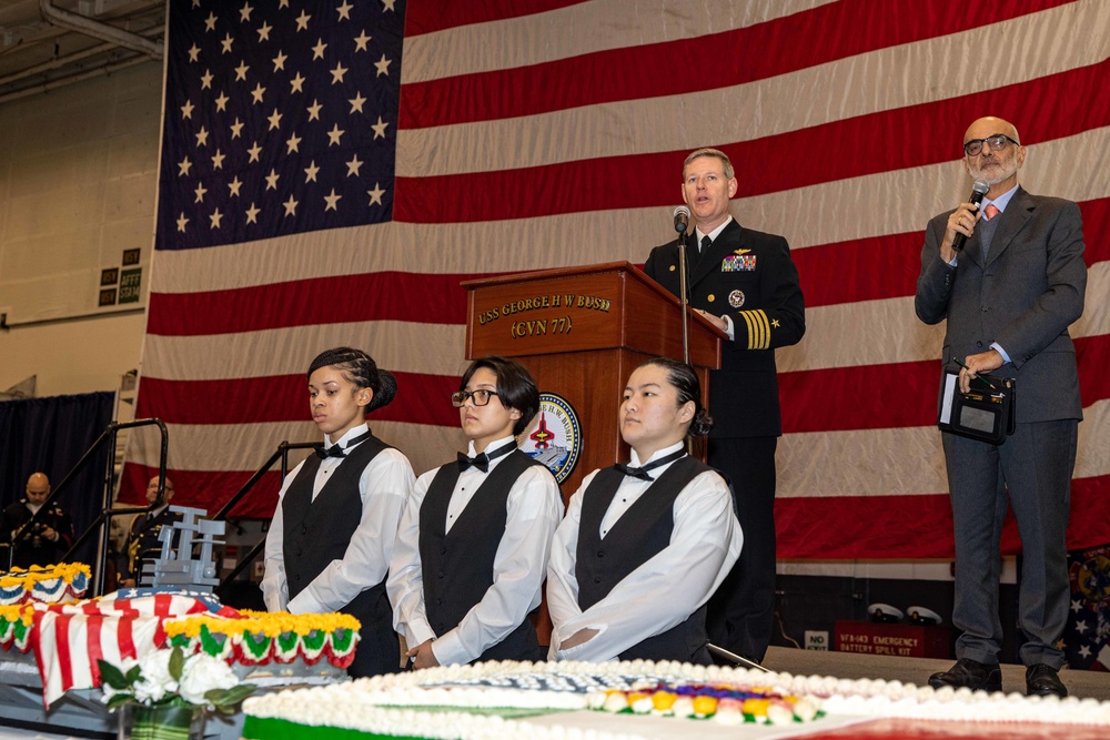 USS George H.W. Bush Reception