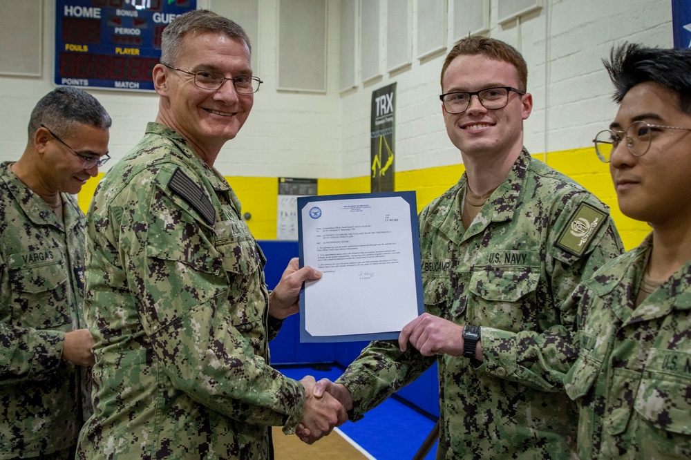 NSA Souda Bay Frocking Ceremony November 2022