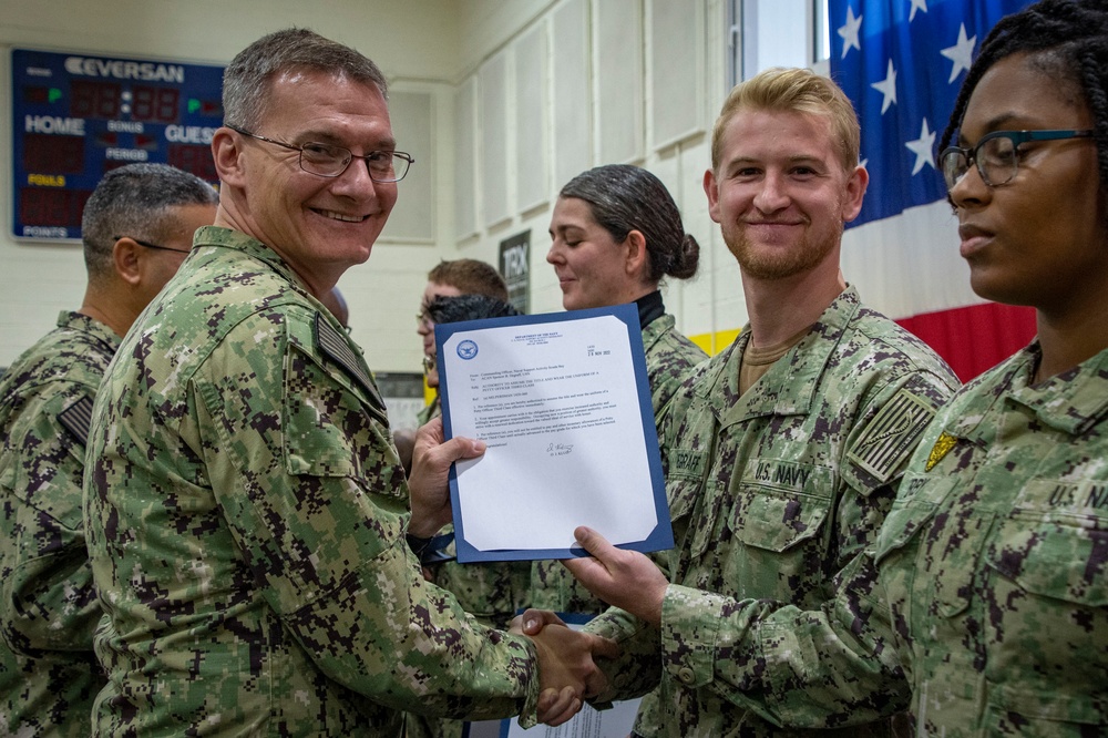 NSA Souda Bay Frocking Ceremony November 2022