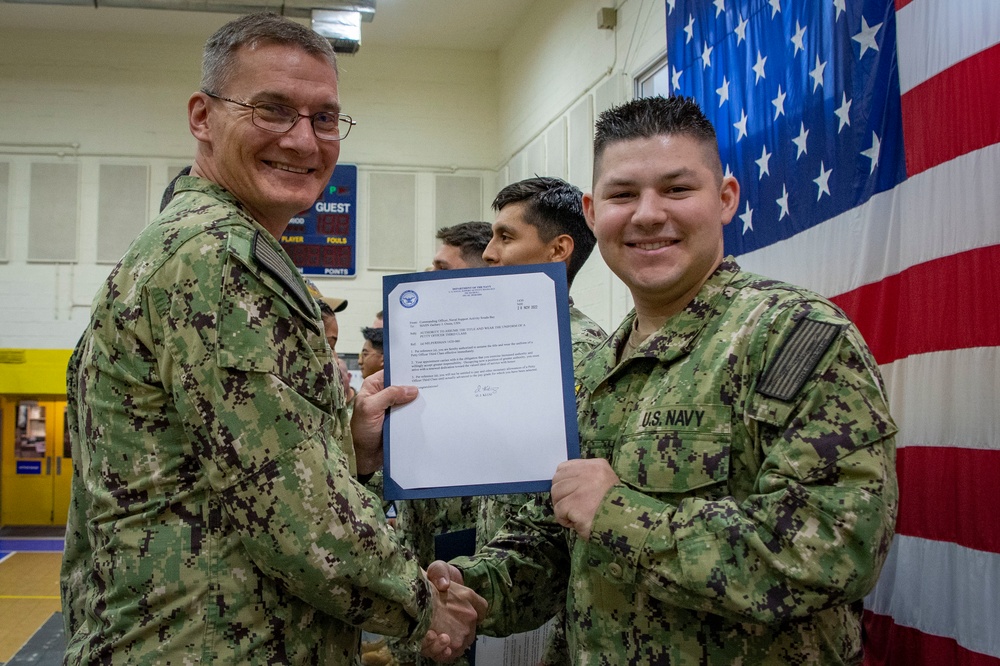 NSA Souda Bay Frocking Ceremony November 2022