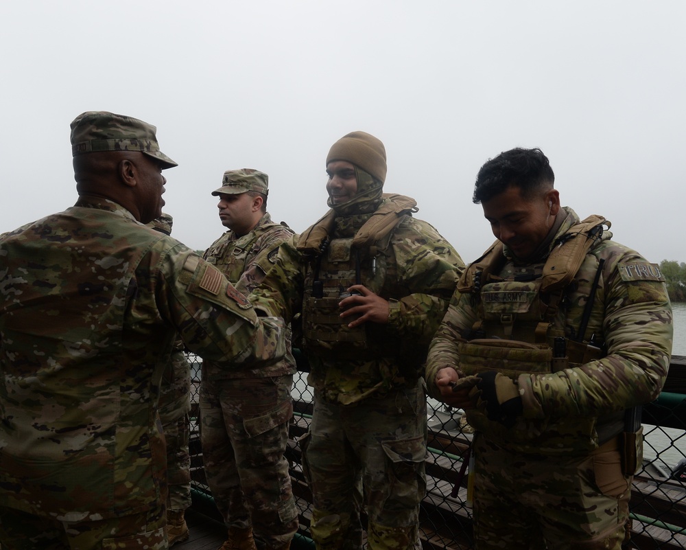 NGB leadership visits Texas National Guard troops on the border