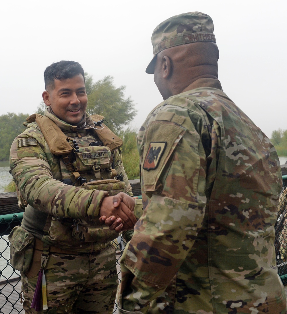 NGB leadership visits Texas National Guard troops on the border