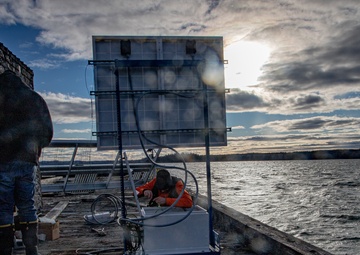 ERDC Researchers Set Experiment for Paint Type Testing, Weather Observation Tower on Treat Island, ME