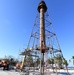 Crews Work to Repair the Sanibel Lighthouse Damaged by Hurricane Ian