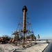 Crews Work to Repair the Sanibel Lighthouse Damaged by Hurricane Ian