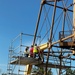 Crews Work to Repair the Sanibel Lighthouse Damaged by Hurricane Ian