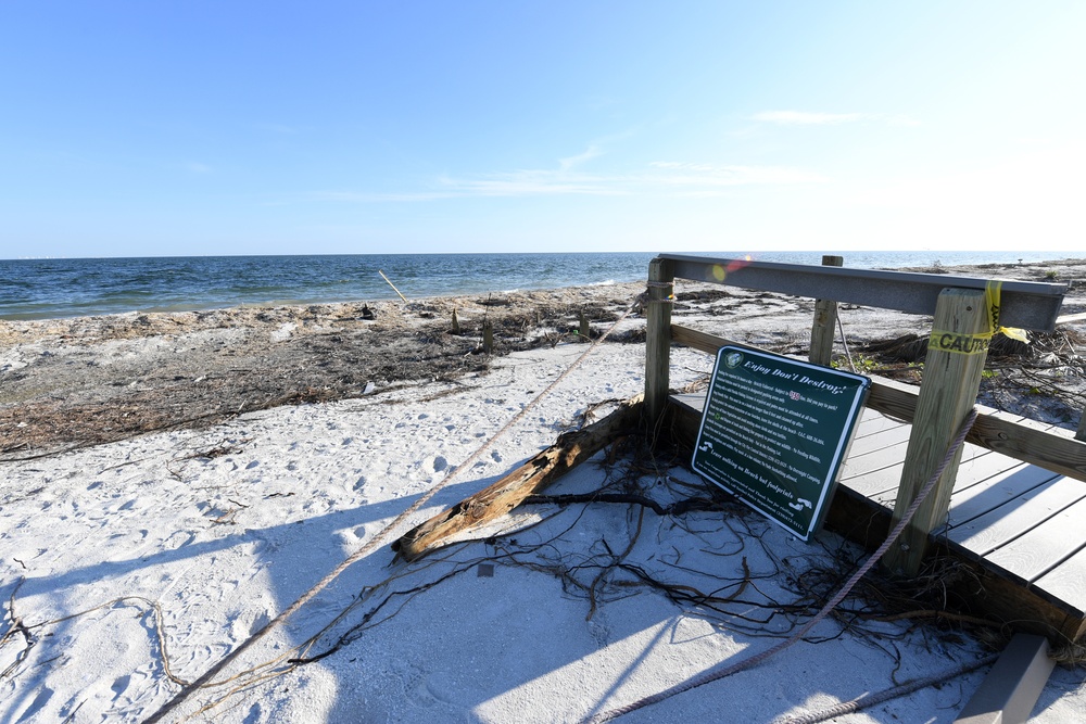 Debris Is Scattered on Beaches in Sanibel