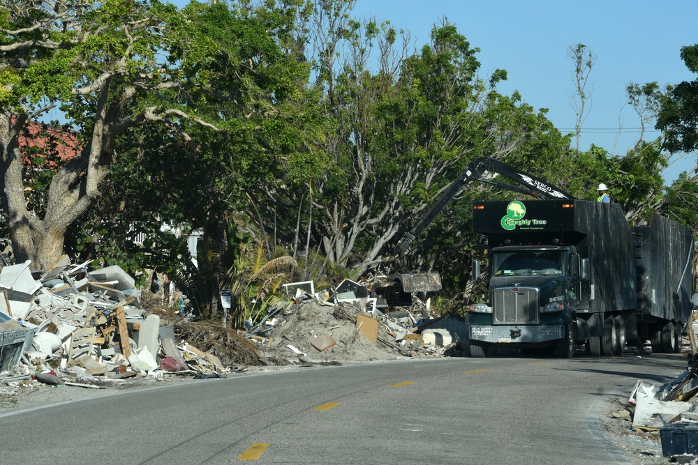 Crews Continue to Clear Debris on Sanibel Island