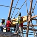 Crews Work to Repair the Sanibel Lighthouse Damaged by Hurricane Ian