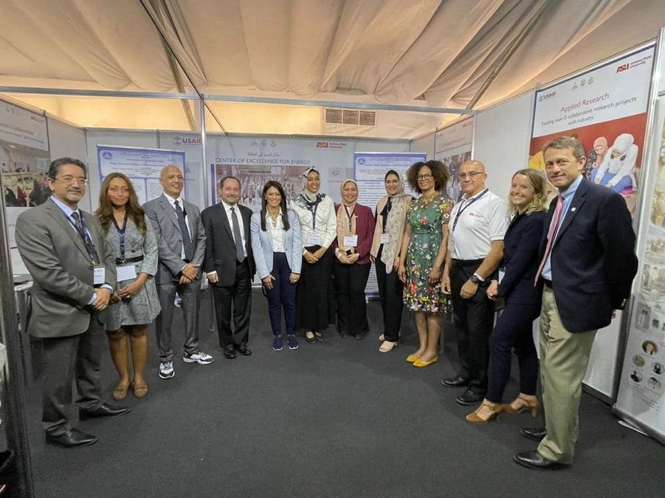 Brilliant Egyptian Students Sharing Their Climate Solutions at COP27 in Sharm El Sheikh, Egypt, in November 2022