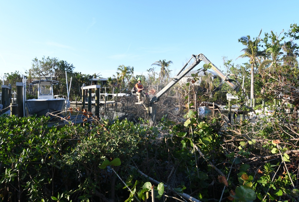 Crews Work to Remove Debris in Waterways on Sanibel Island