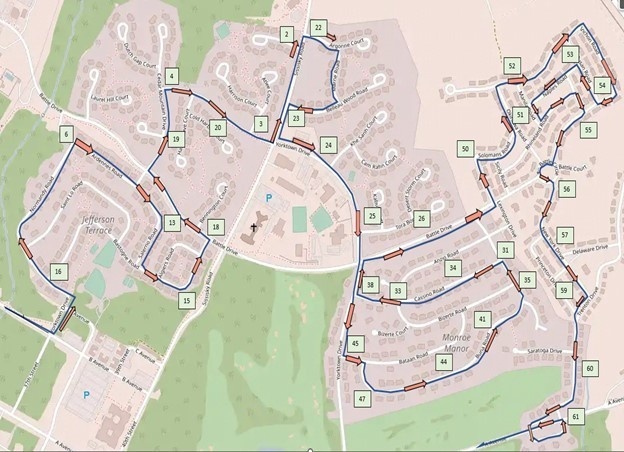 Santa Run Map