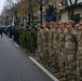 Screaming Eagles participate in the Romanian National Day parade.