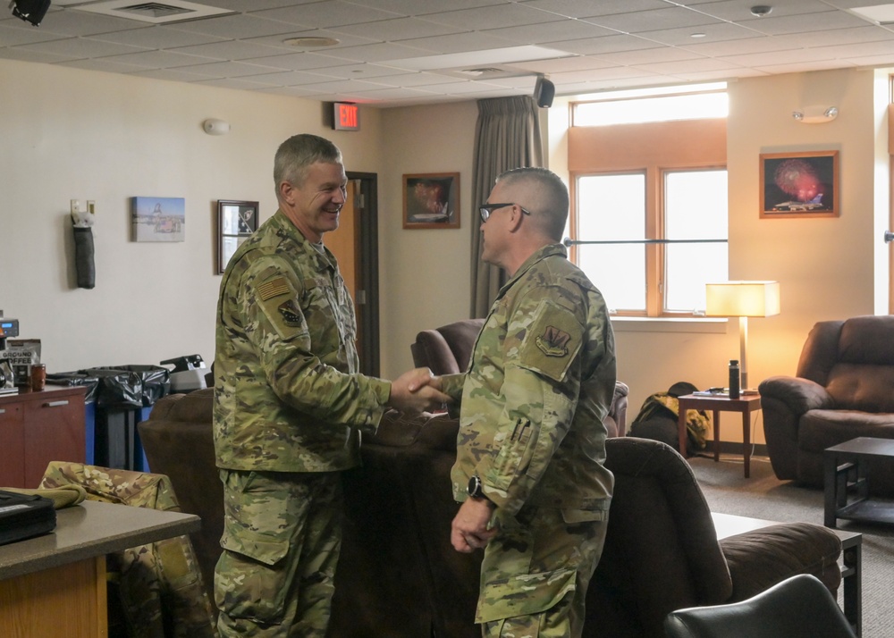 1st AF Command Chief Master Sgt. visits Air National Guardsmen