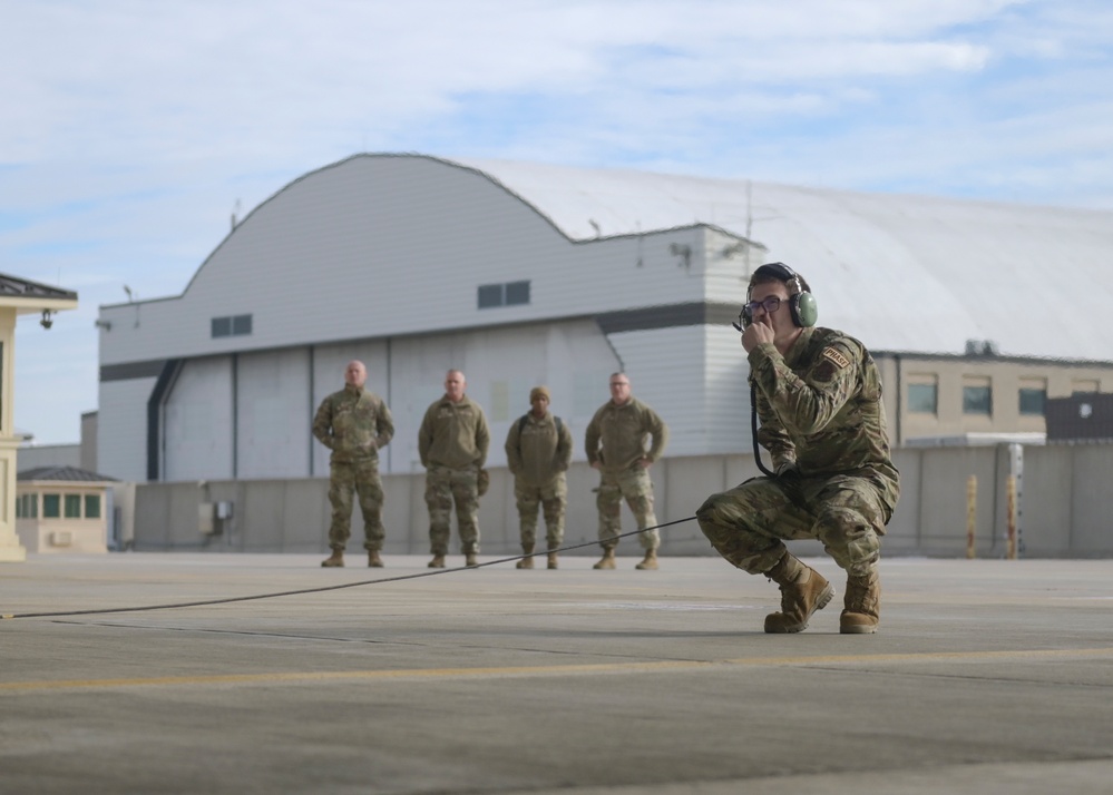 1st AF Command Chief Master Sgt. visits Air National Guardsmen