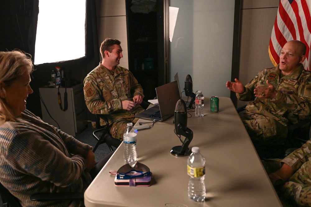 97 AMW command team ‘Debriefs’ with new podcast