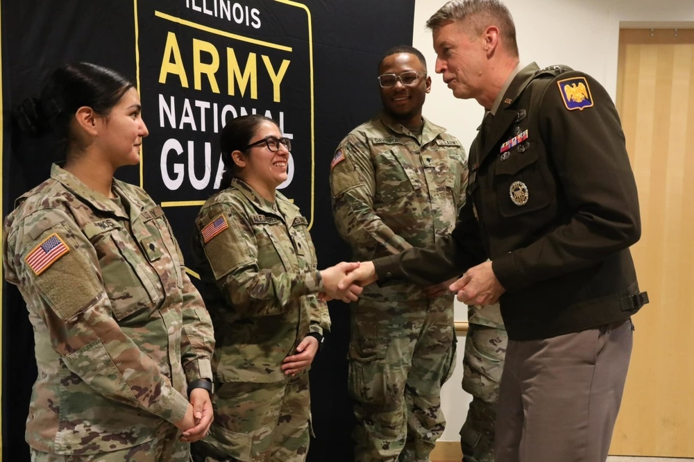 DVIDS - Images - Gen. Daniel Hokanson Coins Four ILARNG Soldiers [Image ...