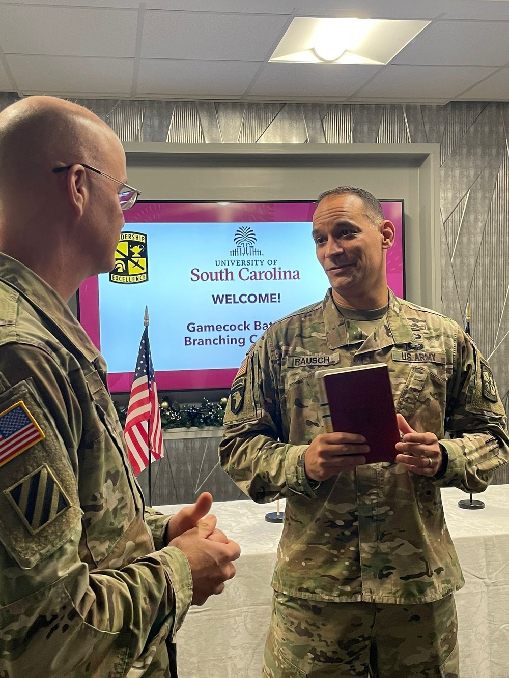 BG Dixon speaks at University of South Carolina ROTC branching ceremony