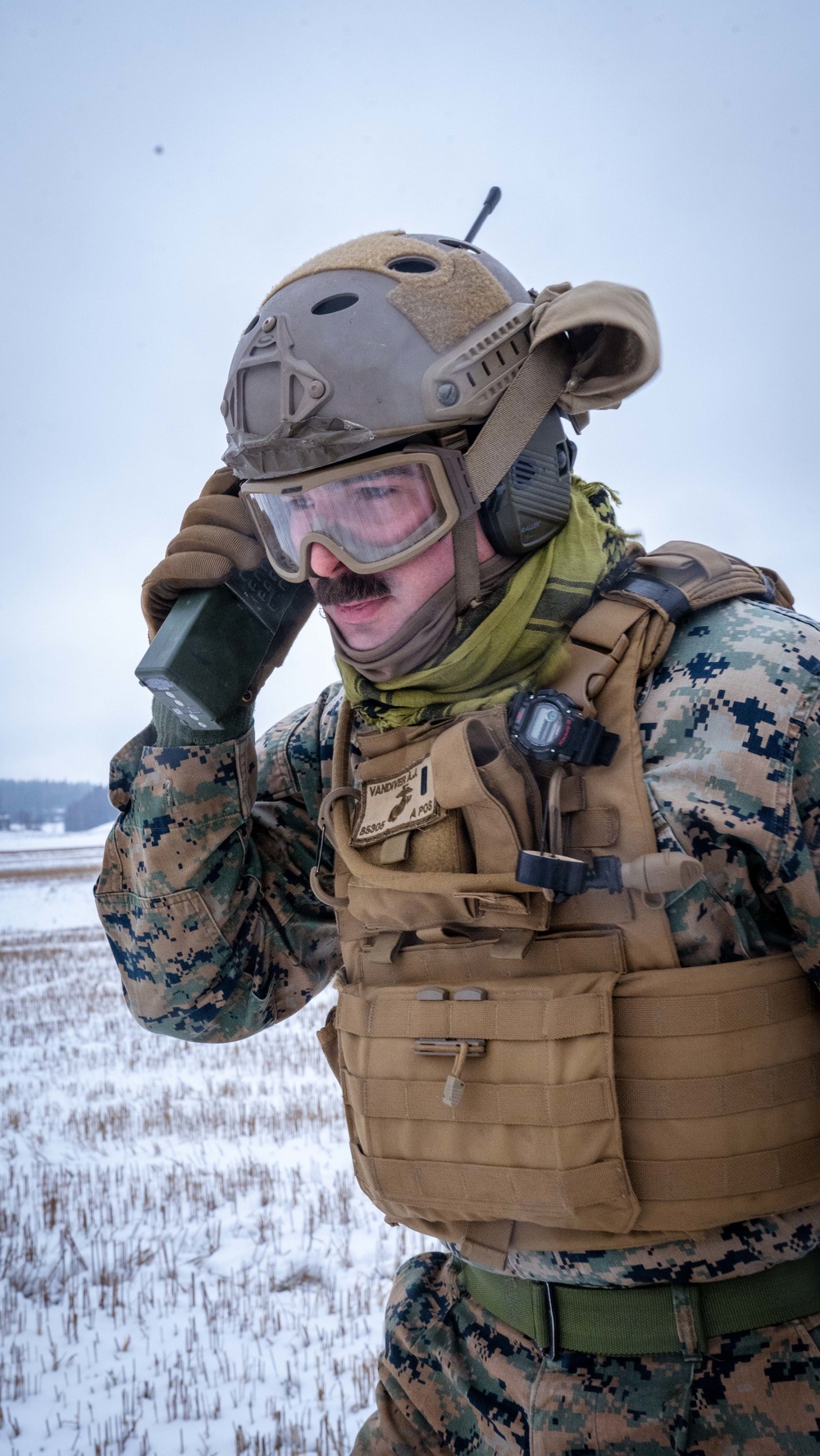 U.S. Marines with Combat Logistics Battalion 6 Conduct a Helicopter Lift with Finnish NH90 Aircraft