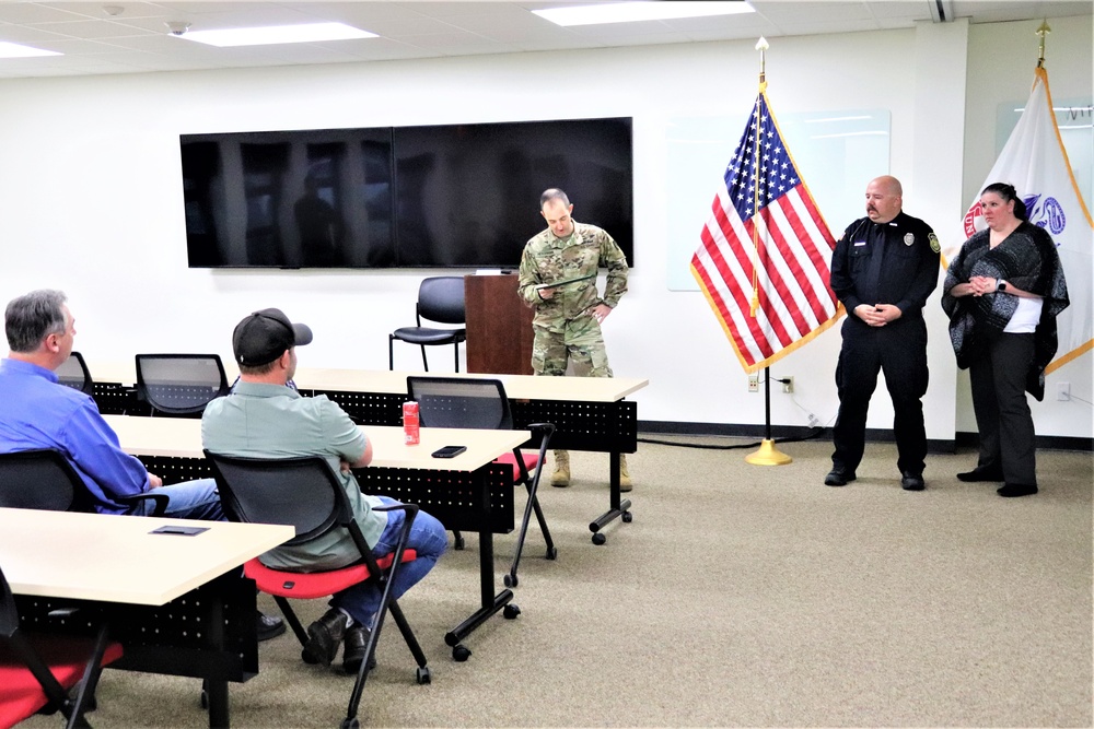 Fort McCoy police officer receives medal for heroic rescue effort while off duty