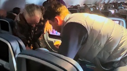 New York Guardsman Responds to In-flight Medical Emergency