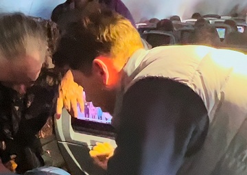 New York Guardsman Responds to In-flight Medical Emergency
