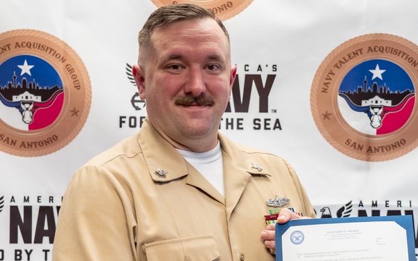 Navy Talent Acquisition Group San Antonio Meritoriously Advances Denver Native