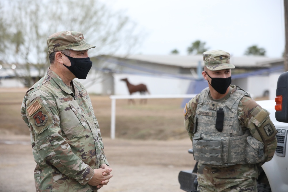 Wisconsin Adjutant General visits Deployed Soldiers along the Southwest Border