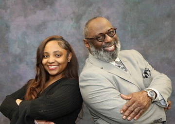 Aubrie Saulsberry and Arthur Saulsberry together at the Kansas City District