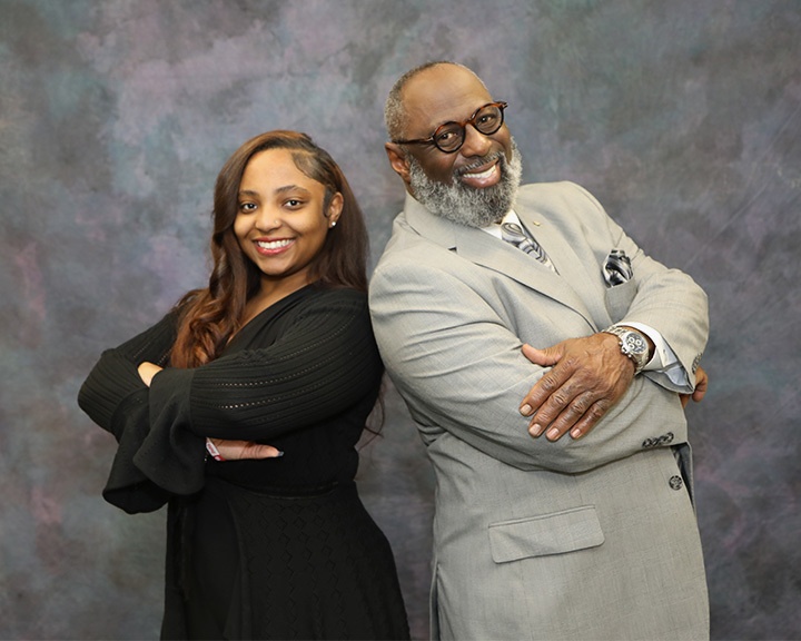 Aubrie Saulsberry and Arthur Saulsberry together at the Kansas City District