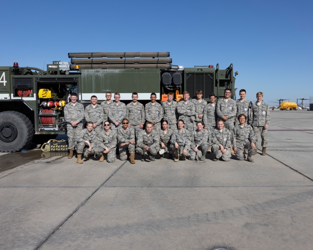 Basha High School Air Force JROTC visits MCAS Yuma