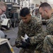 Marines receive training in the hangar bay