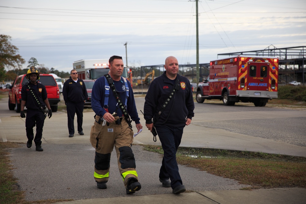 MCB Camp Lejeune FESD Conducts a Confined-Space Rescue Drill