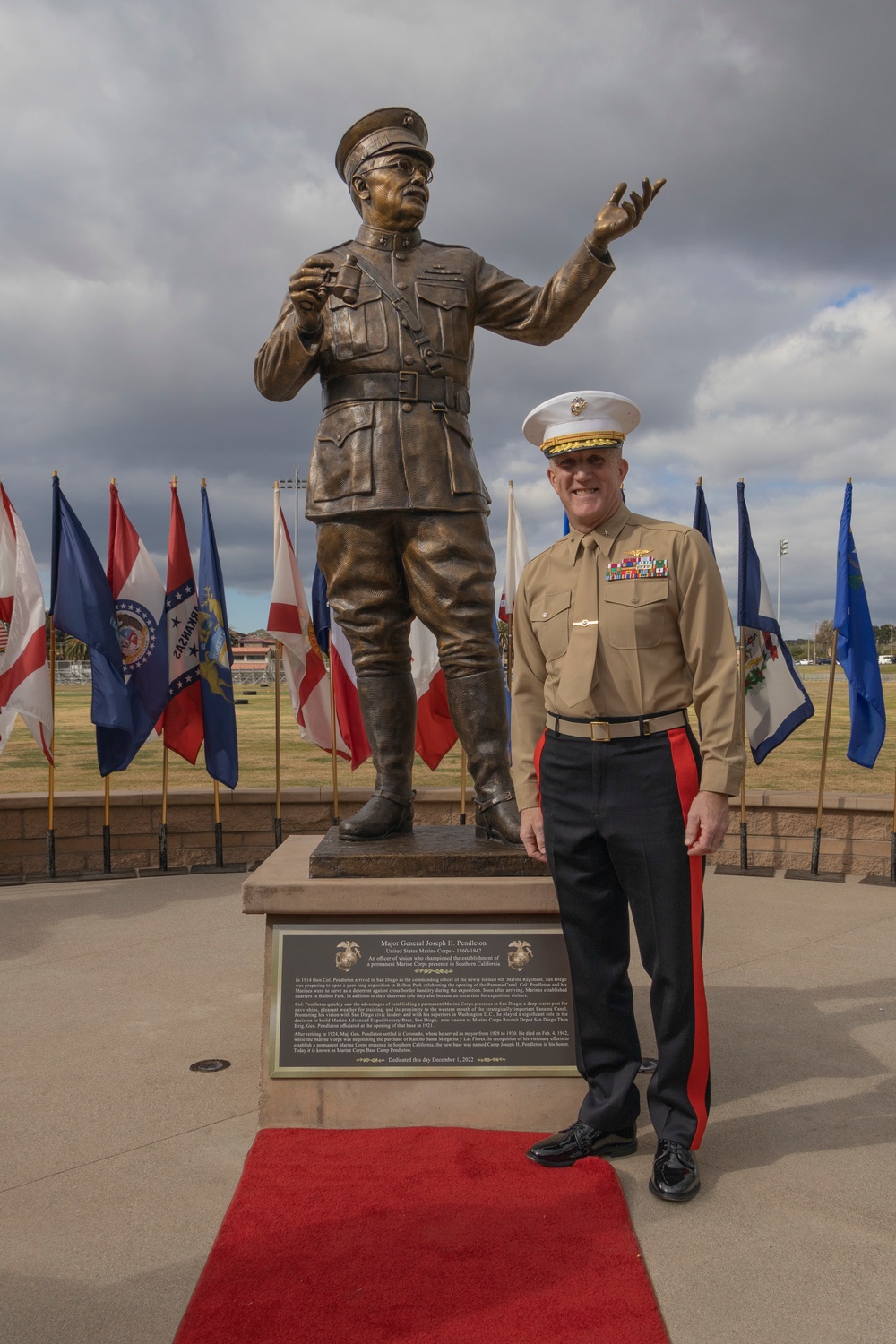 Camp Pendleton unveils Maj. Gen. Pendleton Monument