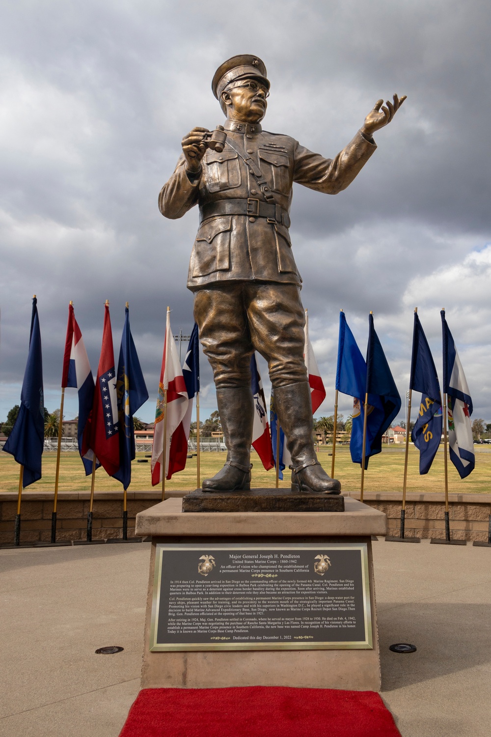 Camp Pendleton unveils Maj. Gen. Pendleton Monument