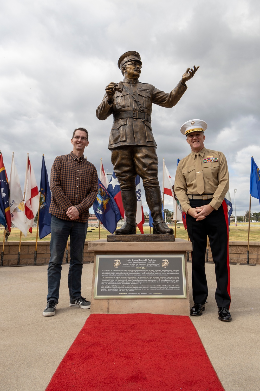 Camp Pendleton unveils Maj. Gen. Pendleton Monument