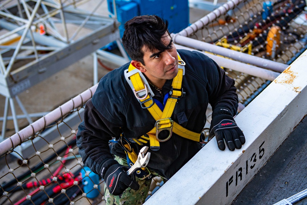 Truman is the flagship of the Harry S. Truman Carrier Strike Group and is currently in port aboard Naval Station Norfolk.
