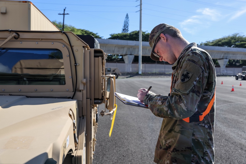 Military vehicles download as part of the APS-3 from the U.S. Naval Ship Watson.