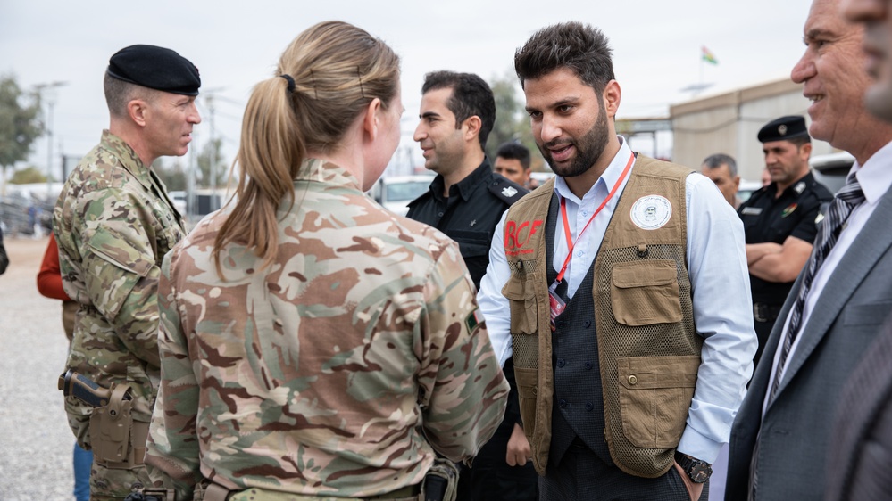 MAGN, CJTF-OIR personnel visits displaced persons to study the atmospherics of residents