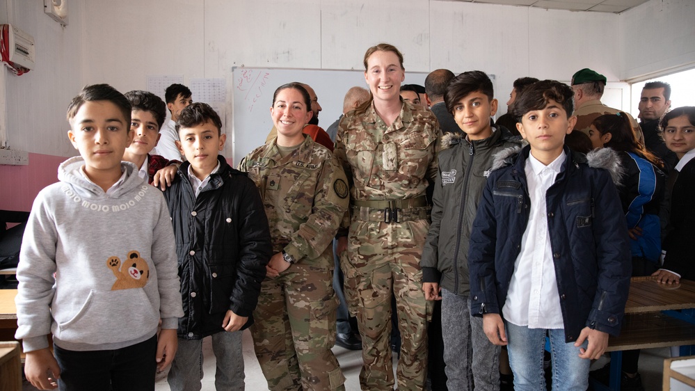 MAGN, CJTF-OIR personnel visits displaced persons to study the atmospherics of residents