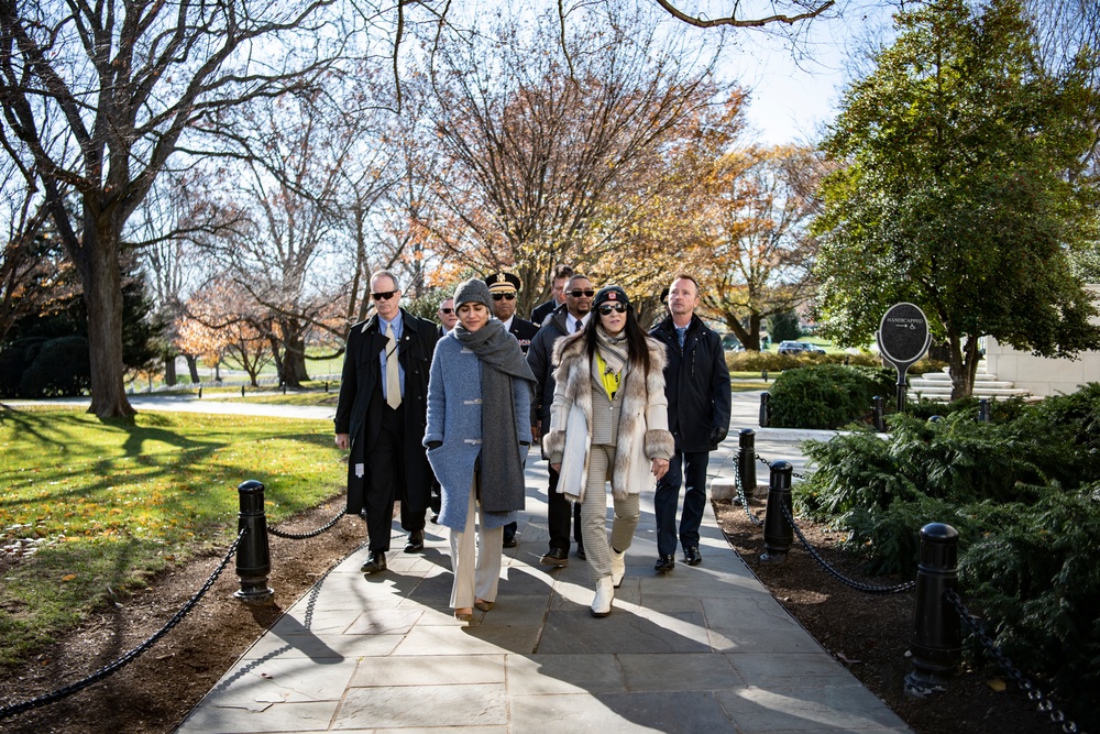 Director of U.S. Office of Personnel Management Kiran Ahuja Participates in a Public Wreath-Laying Ceremony at the Tomb of the Unknown Soldier