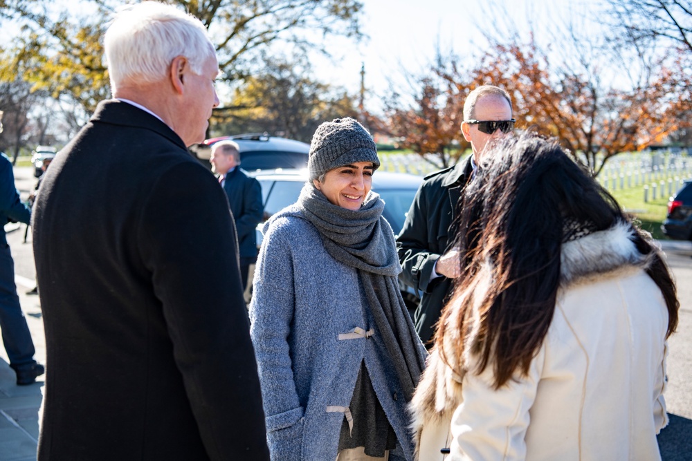 Director of U.S. Office of Personnel Management Kiran Ahuja Participates in a Public Wreath-Laying Ceremony at the Tomb of the Unknown Soldier