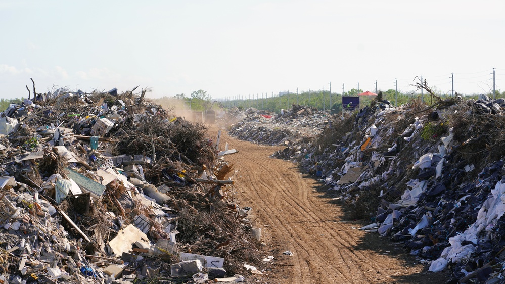 Debris collection site: Hurricane Ian