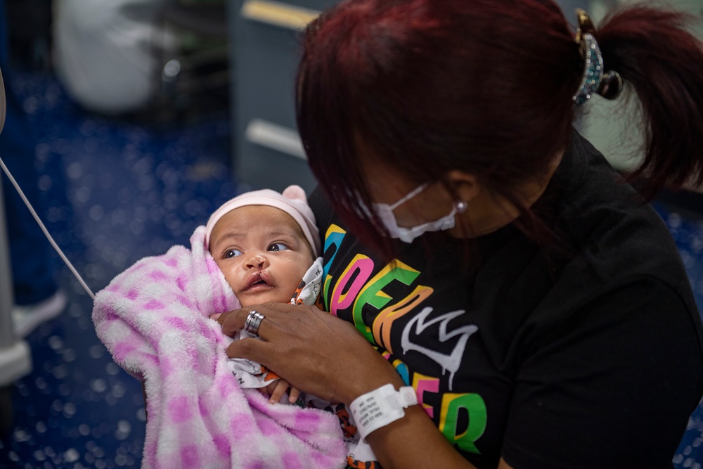 Repairing Cleft Lip of 2 Month Old during Continuing Promise 2022